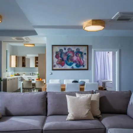 别墅 Orama Luxury 4 Bedrooms With Private Pool 赫索尼索斯
