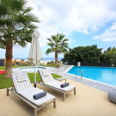 Orama Luxury 4 Bedrooms With Private Pool Hersonissos (Crete)